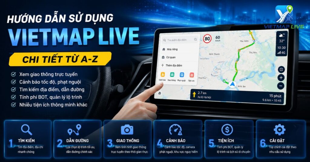 Hướng dẫn sử dụng Vietmap Live