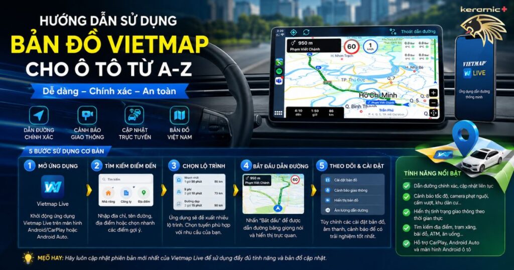 bản đồ Vietmap cho ô tô
