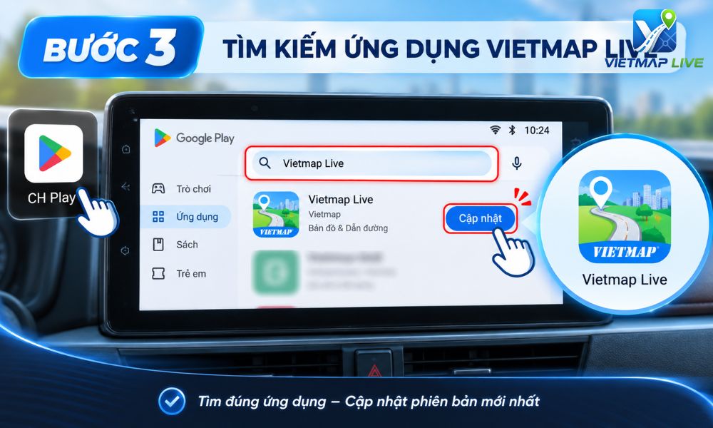 cách cập nhật phần mềm Vietmap