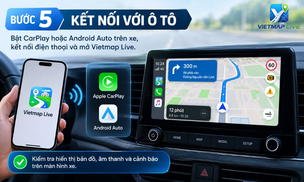 cài phần mềm Vietmap cho ô tô