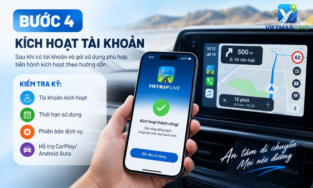 cài phần mềm Vietmap cho ô tô