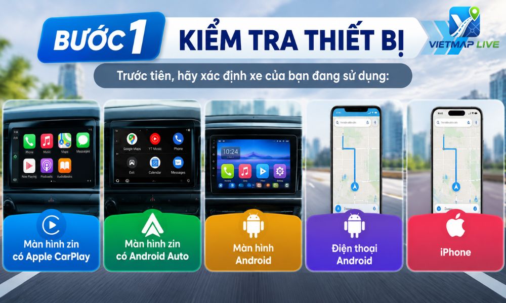 cài phần mềm Vietmap cho ô tô