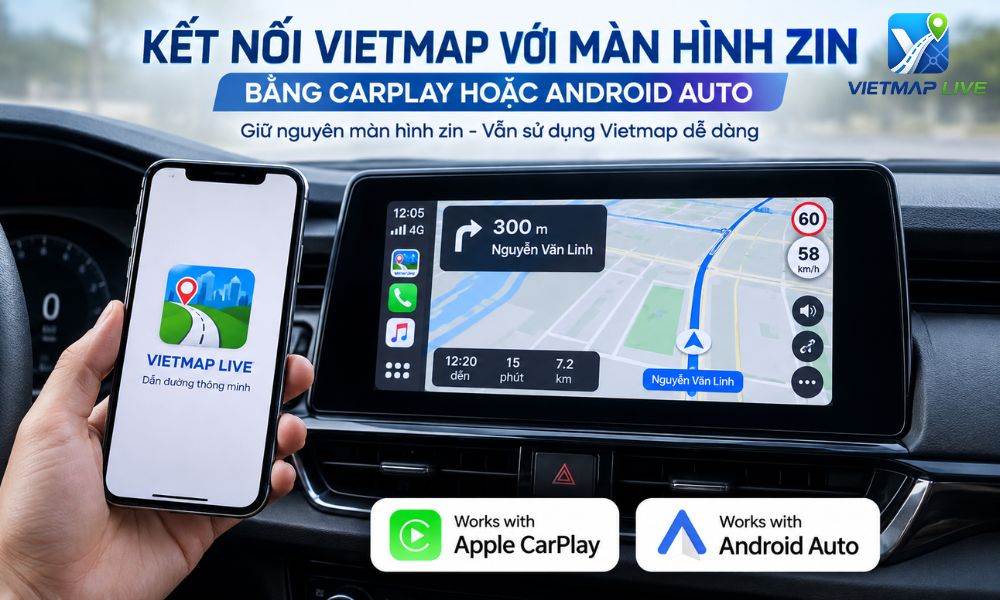 cài phần mềm Vietmap cho ô tô