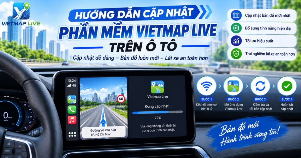 cập nhật phần mềm Vietmap