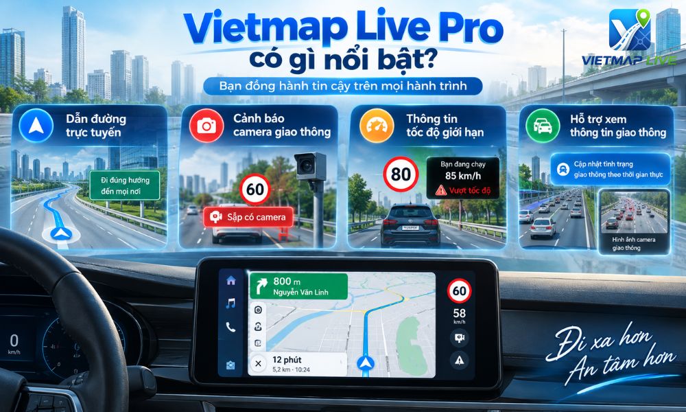 Mua phần mềm Vietmap cho ô tô