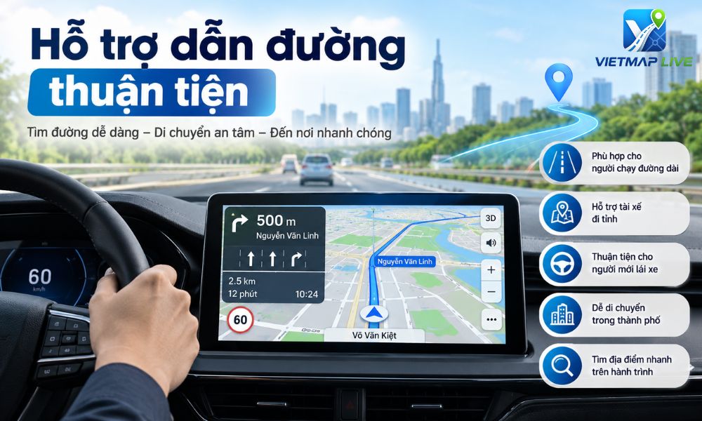 Mua phần mềm Vietmap cho ô tô
