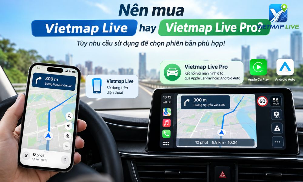 Mua phần mềm Vietmap cho ô tô