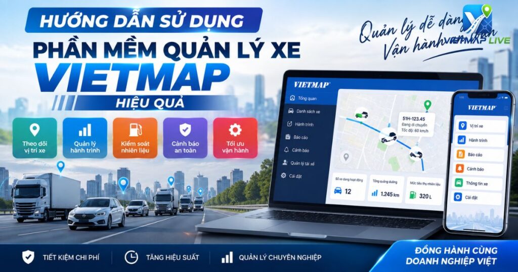 phần mềm quản lý xe Vietmap