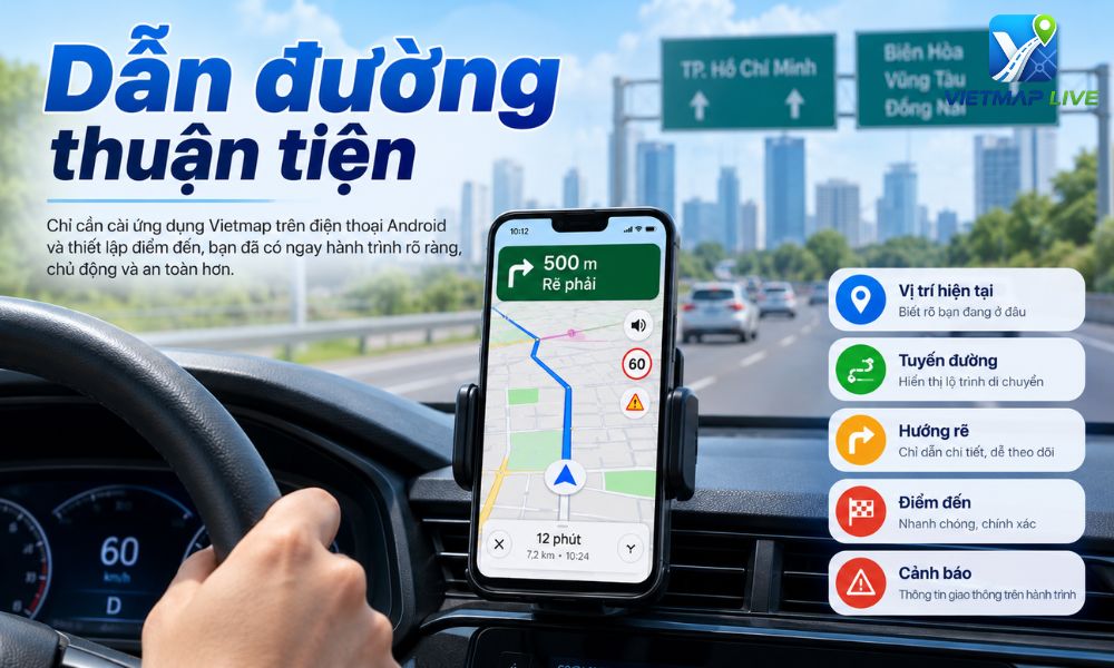 phần mềm Vietmap cho Android