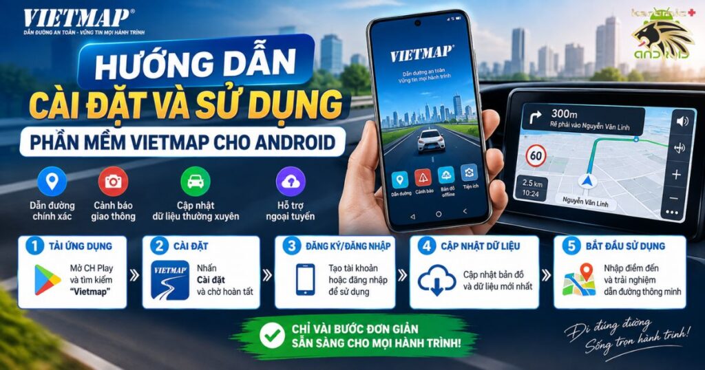 phần mềm Vietmap cho Android