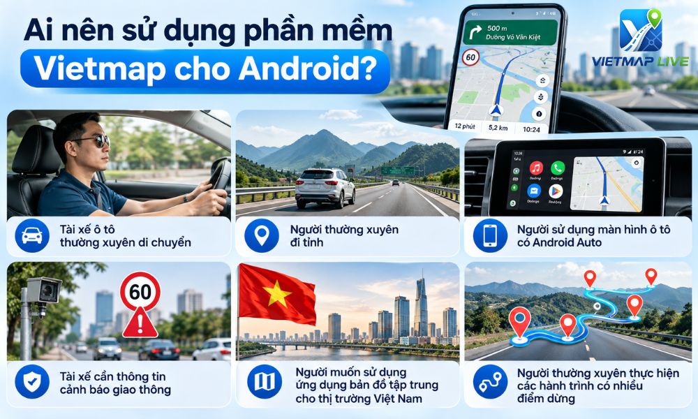 phần mềm Vietmap cho Android