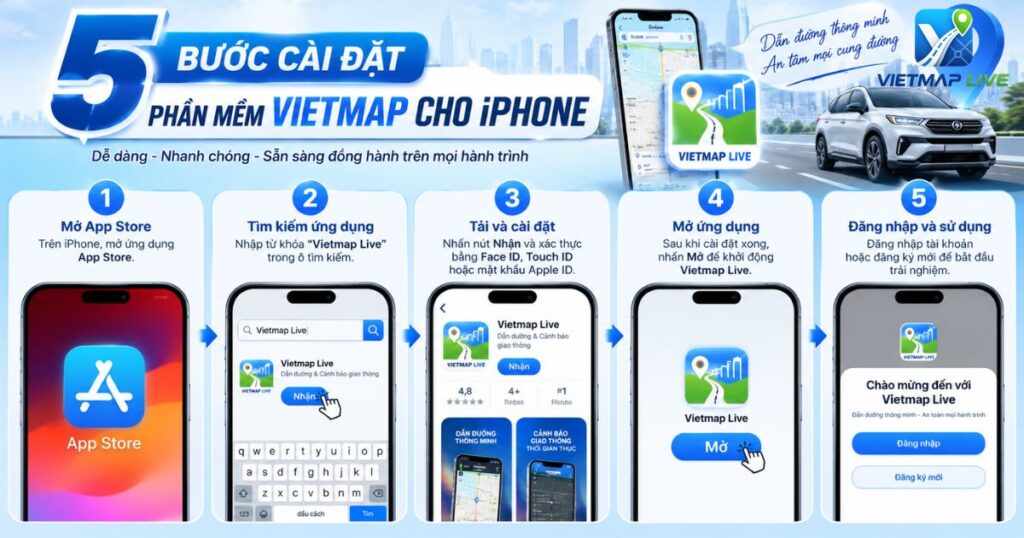 phần mềm Vietmap cho iPhone