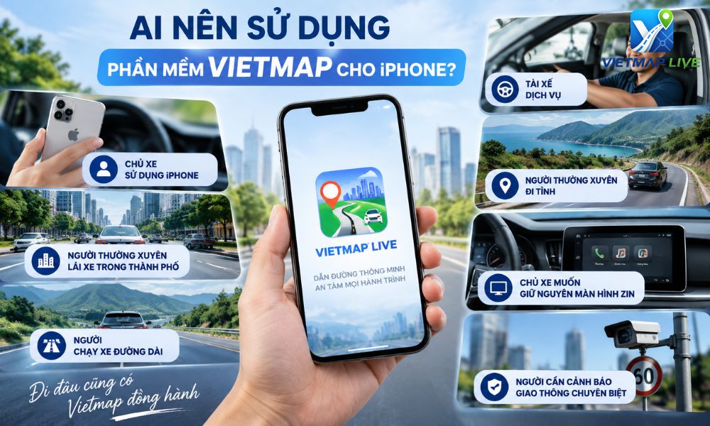 phần mềm Vietmap cho iPhone phần mềm Vietmap cho iPhone