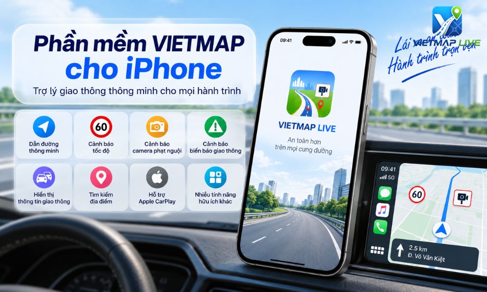 phần mềm Vietmap cho iPhone phần mềm Vietmap cho iPhone