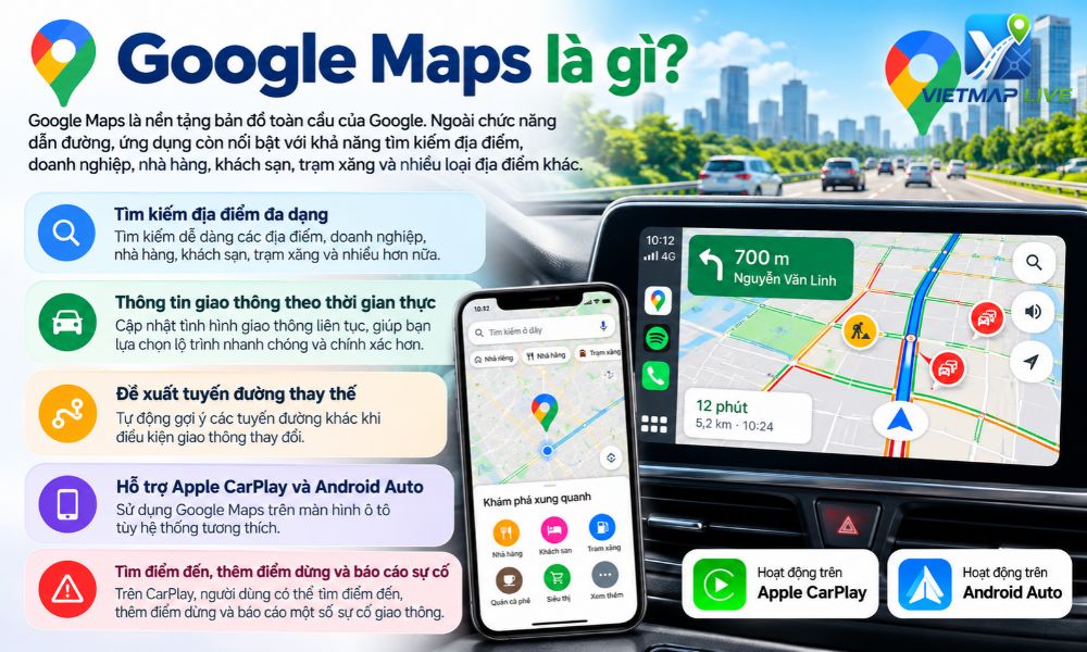 So sánh Vietmap Live và Google Maps So sánh Vietmap Live và Google Maps