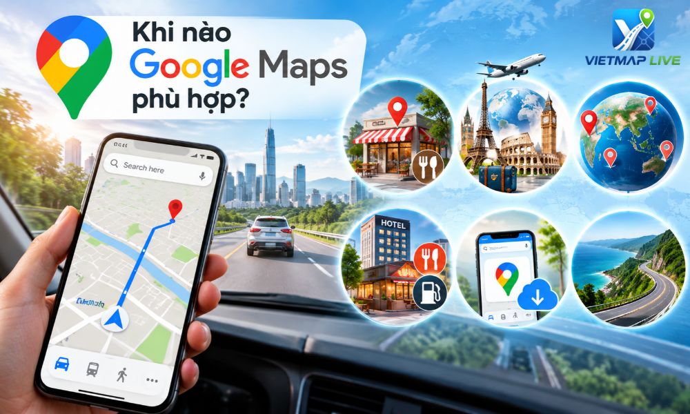 So sánh Vietmap Live và Google Maps So sánh Vietmap Live và Google Maps