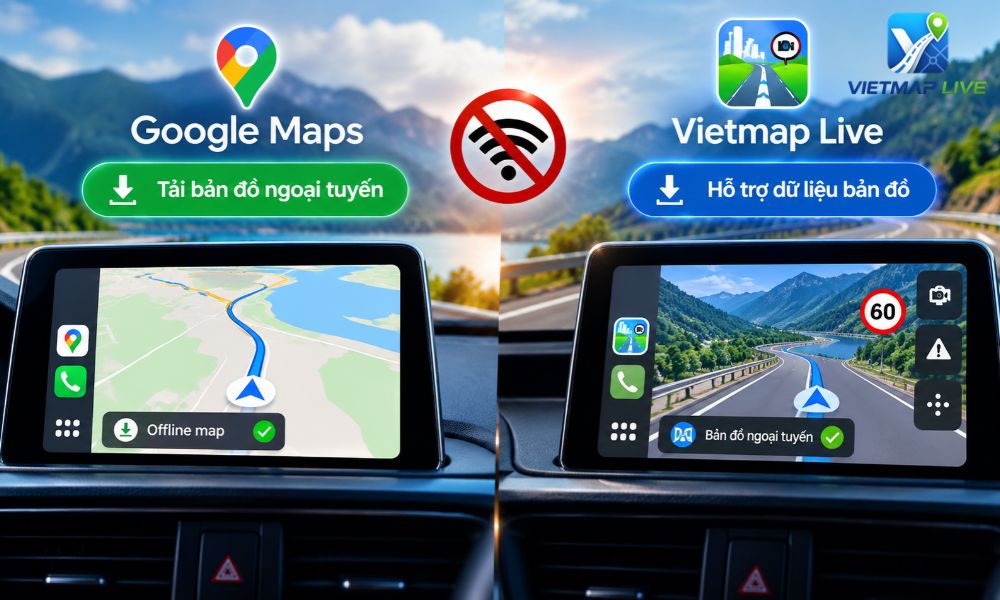 So sánh Vietmap Live và Google Maps So sánh Vietmap Live và Google Maps