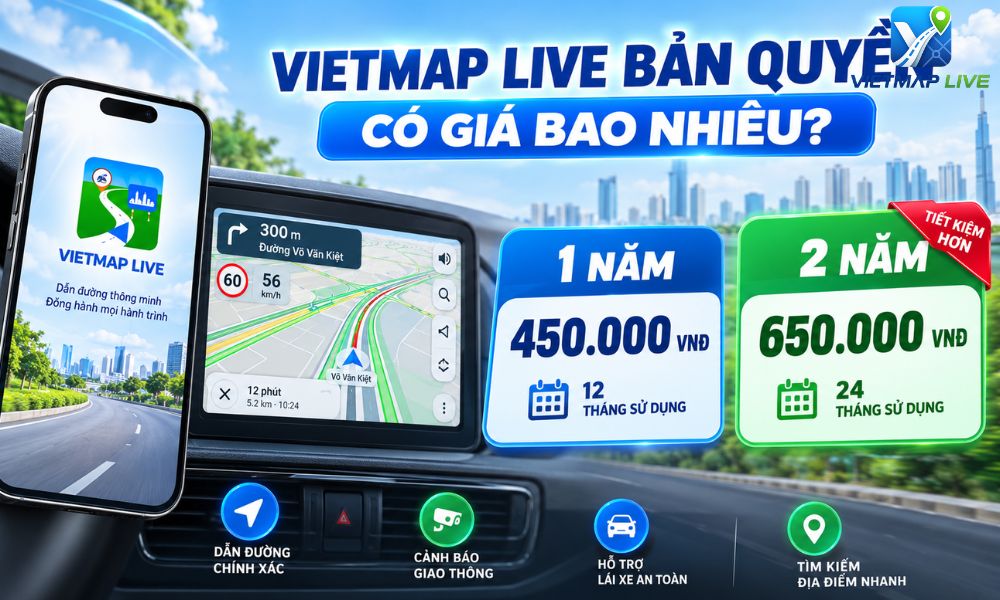 Vietmap Live bản quyền Vietmap Live bản quyền
