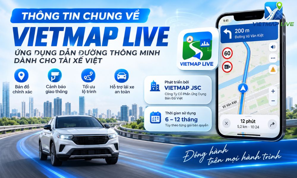 Vietmap Live bản quyền Vietmap Live bản quyền