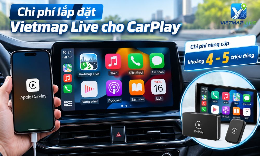 Vietmap Live cho CarPlay Vietmap Live cho CarPlay
