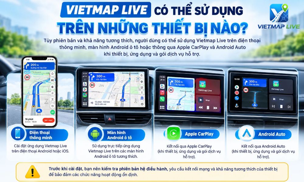 Vietmap Live cho ô tô Vietmap Live cho ô tô