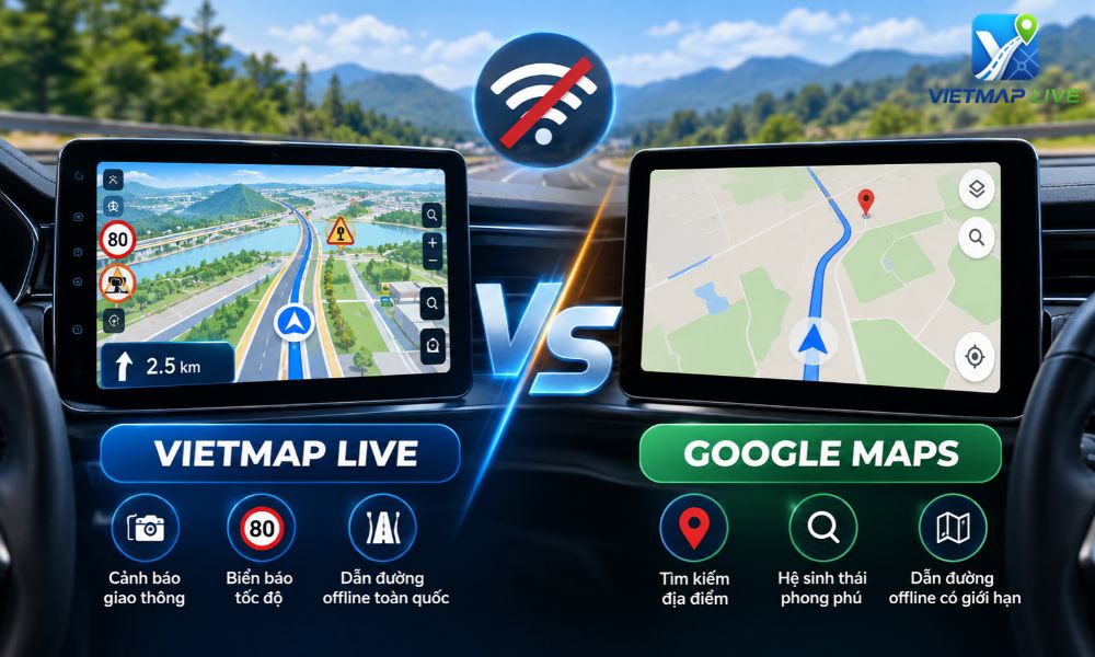 Vietmap Live có cần Internet không Vietmap Live có cần Internet không
