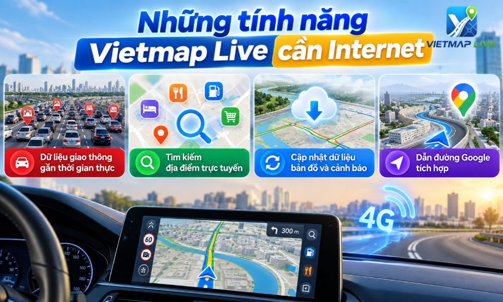 Vietmap Live có cần Internet không Vietmap Live có cần Internet không